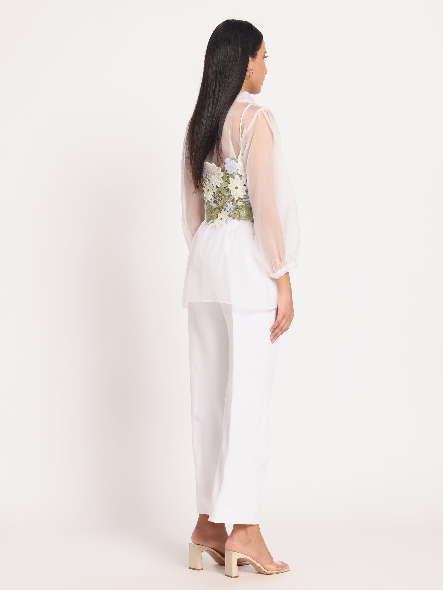 LACE DETAIL SHIRT