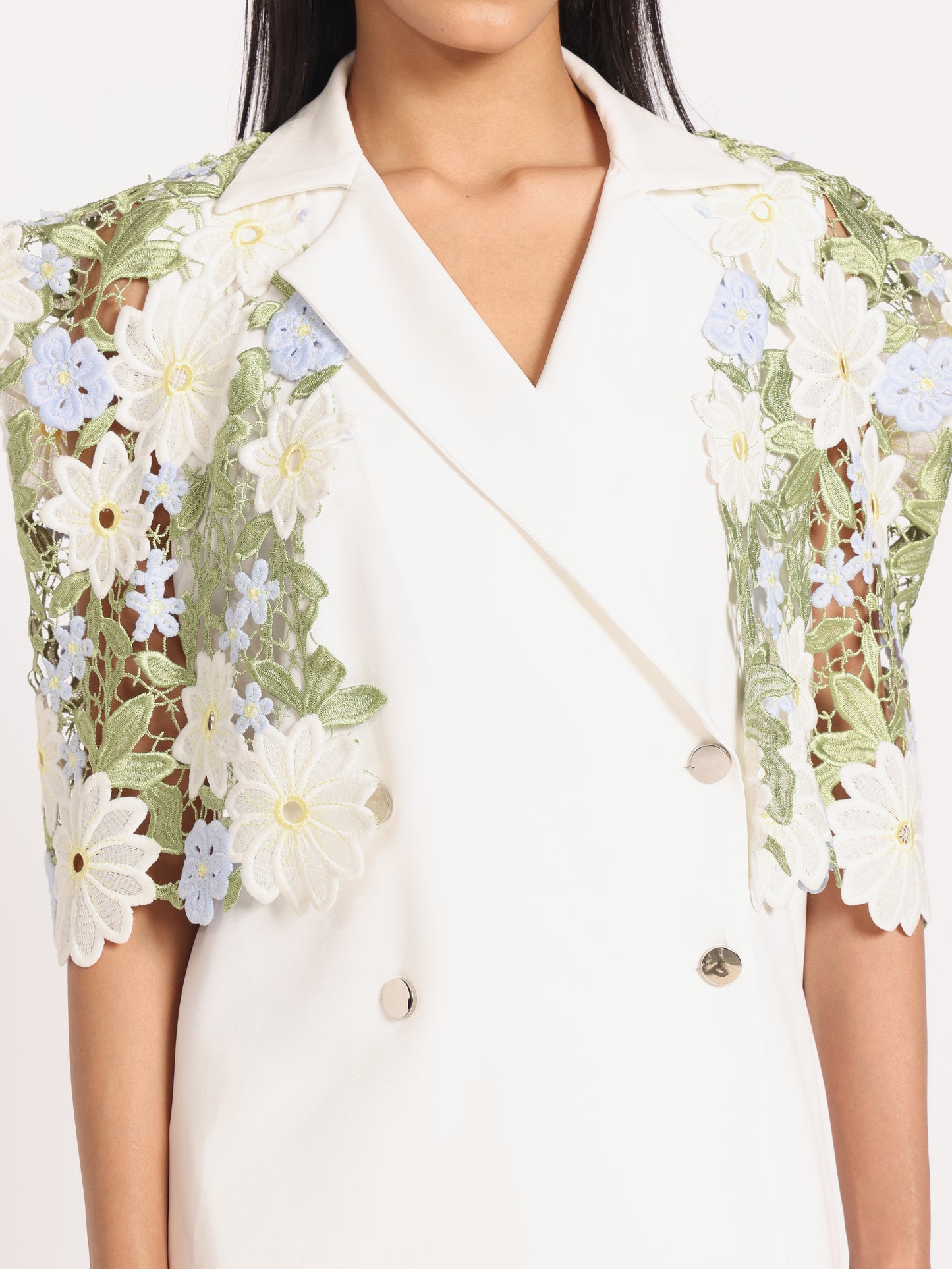 LACE DETAIL LIGHT BLAZER SET
