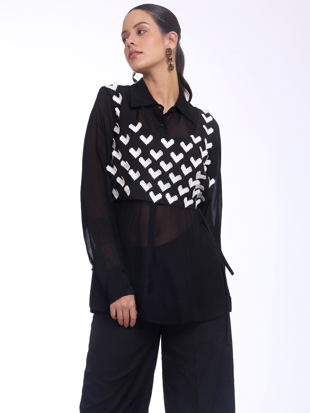 3D HEARTS VEST TOP