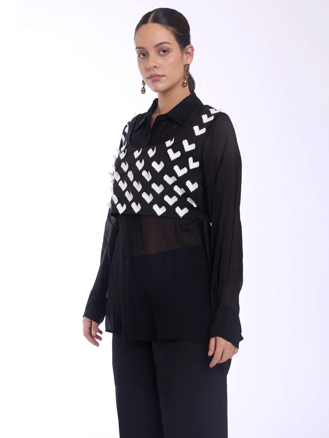 3D HEARTS VEST TOP