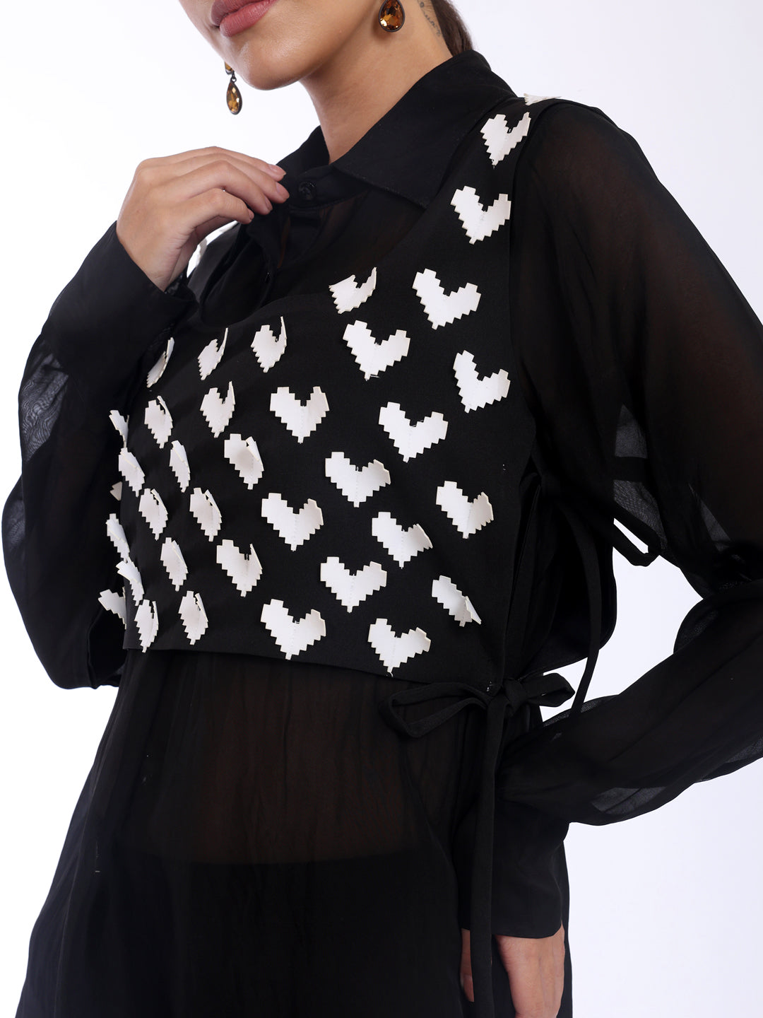 3D HEARTS VEST TOP