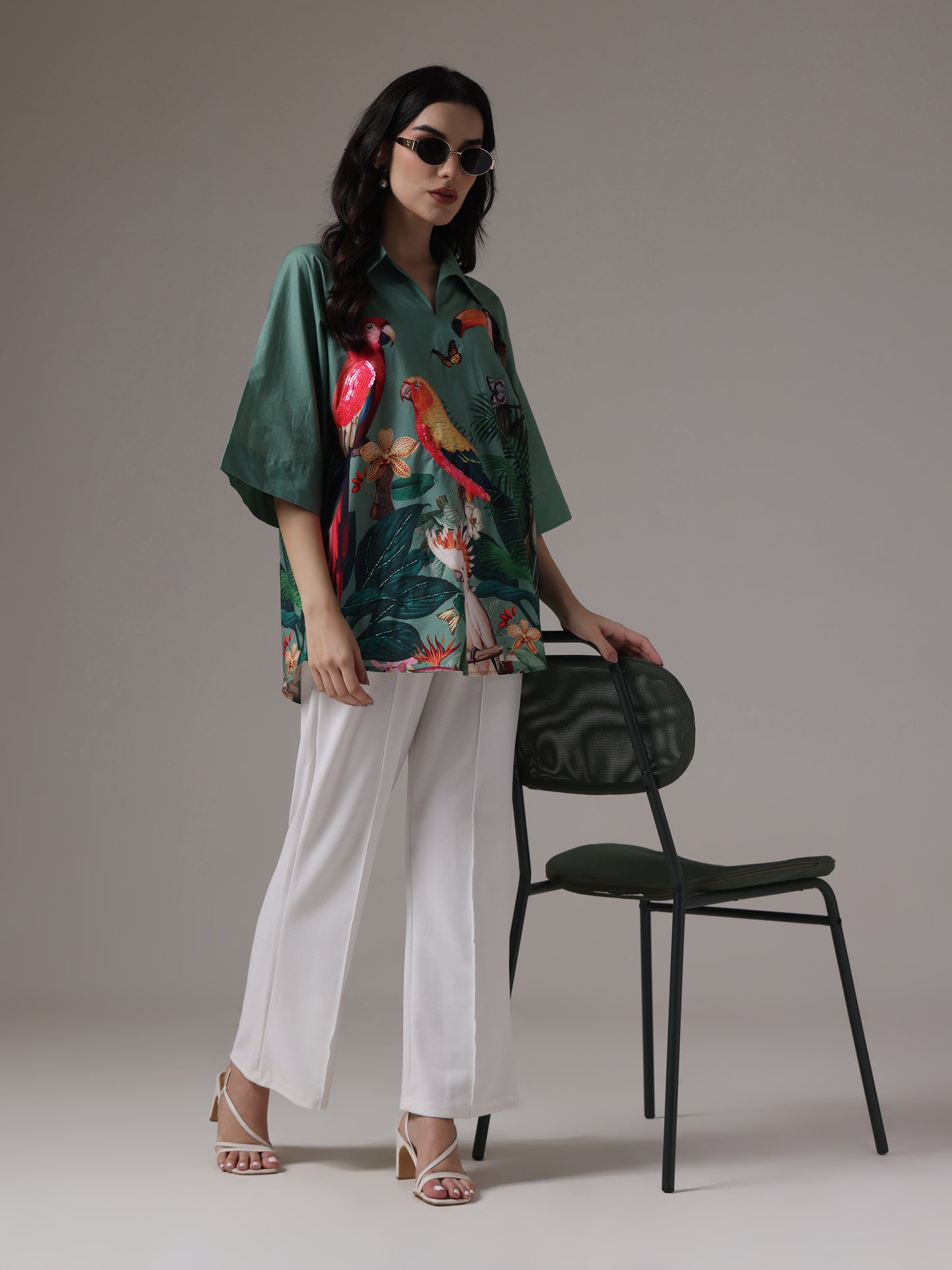 JUNGLE EMBROIDERED SHIRT