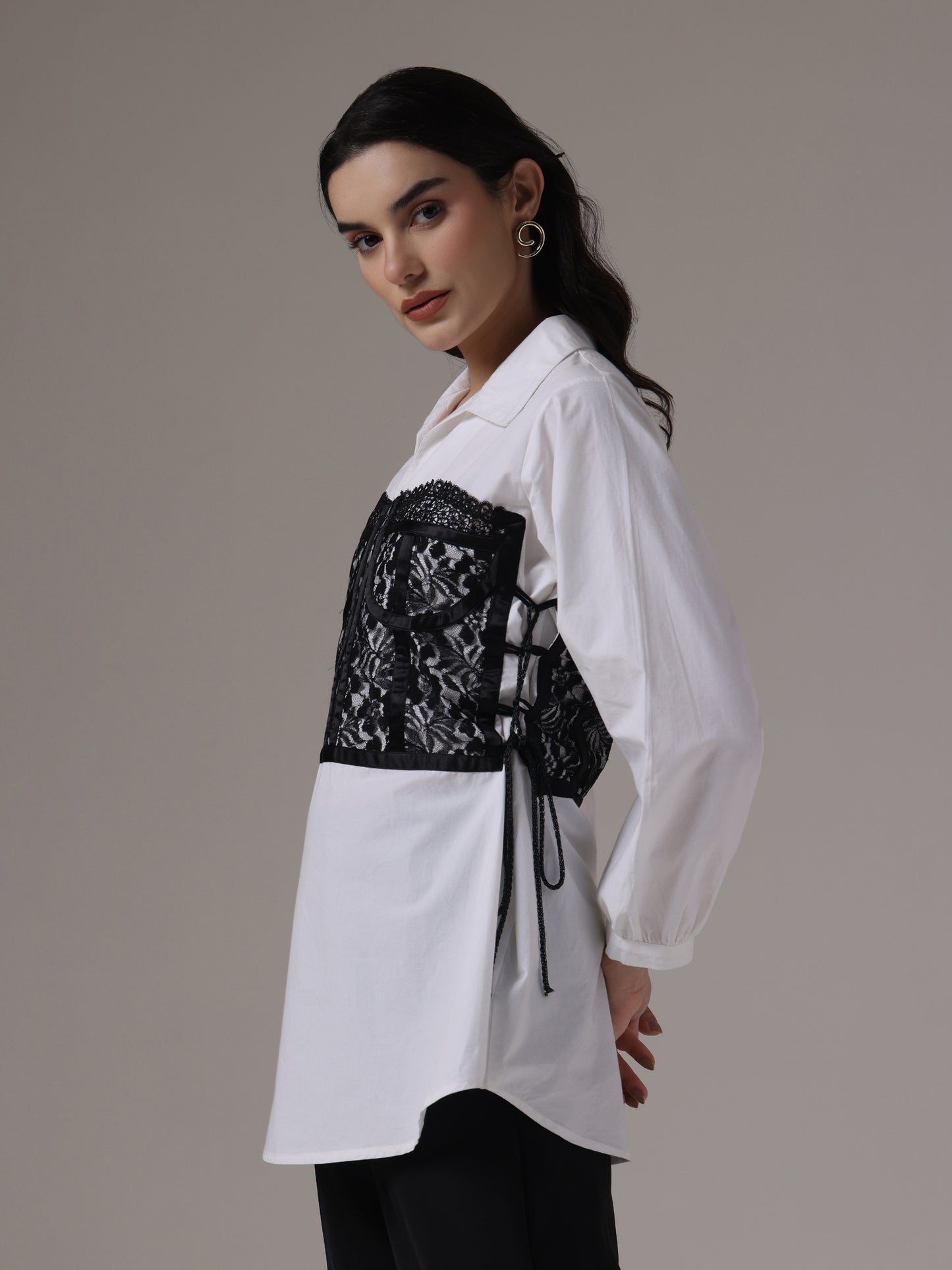 Attached Corset shirt