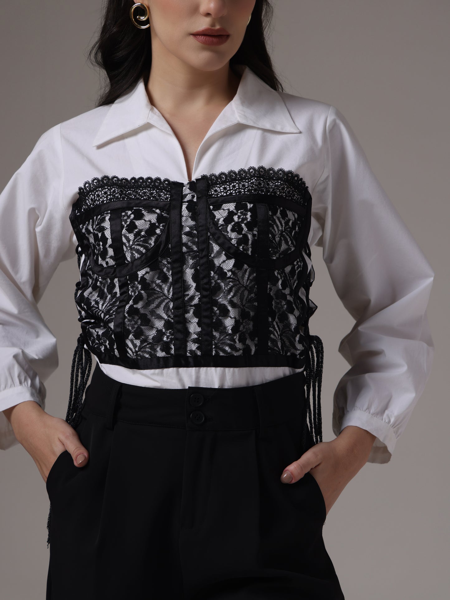 Attached Corset shirt