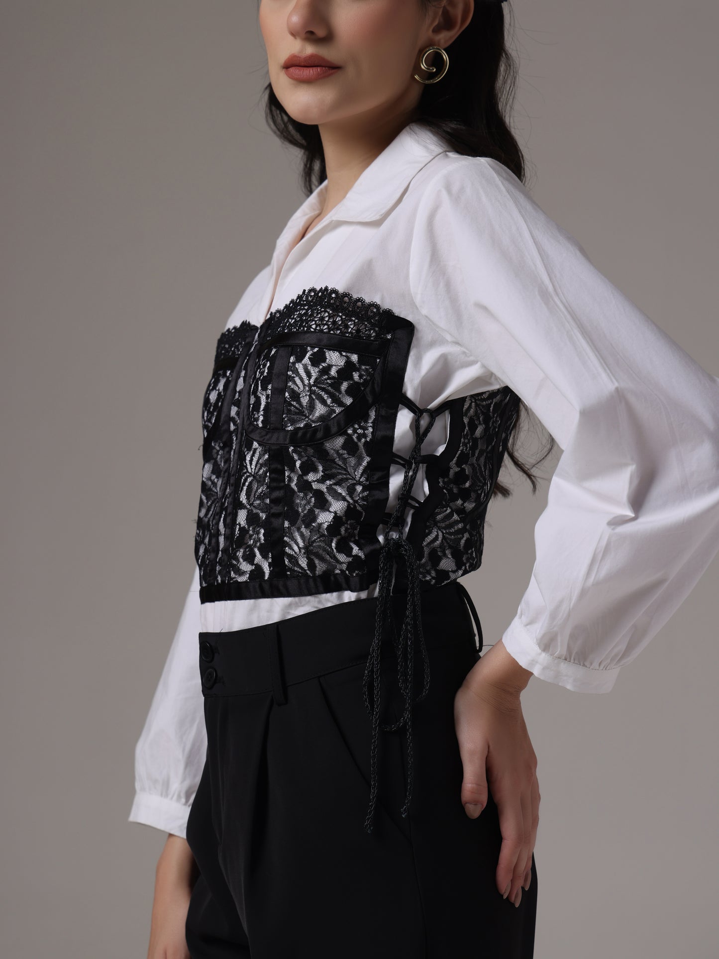 Attached Corset shirt