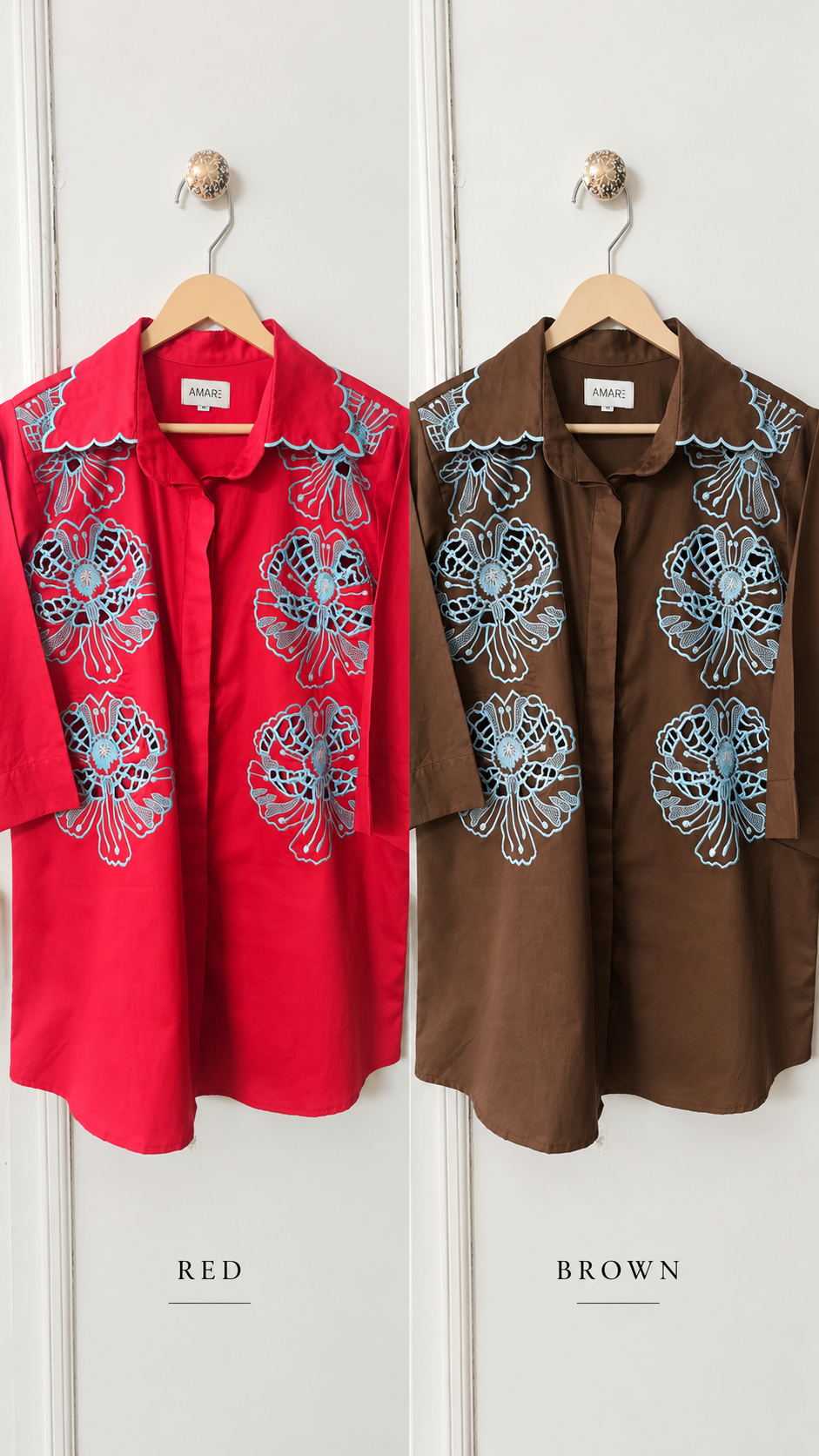 Statement embroidered shirt