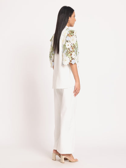 LACE DETAIL LIGHT BLAZER SET