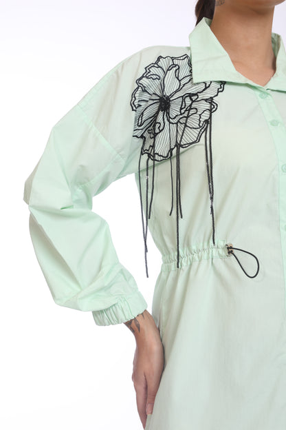 DROP SHIRT MINT Green