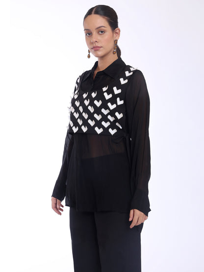 3D HEARTS VEST TOP