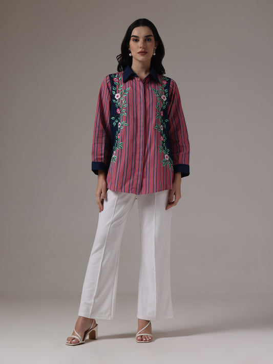 EMBROIDERD STRIPES  PANELLED