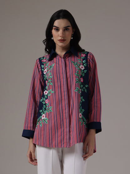 EMBROIDERD STRIPES  PANELLED