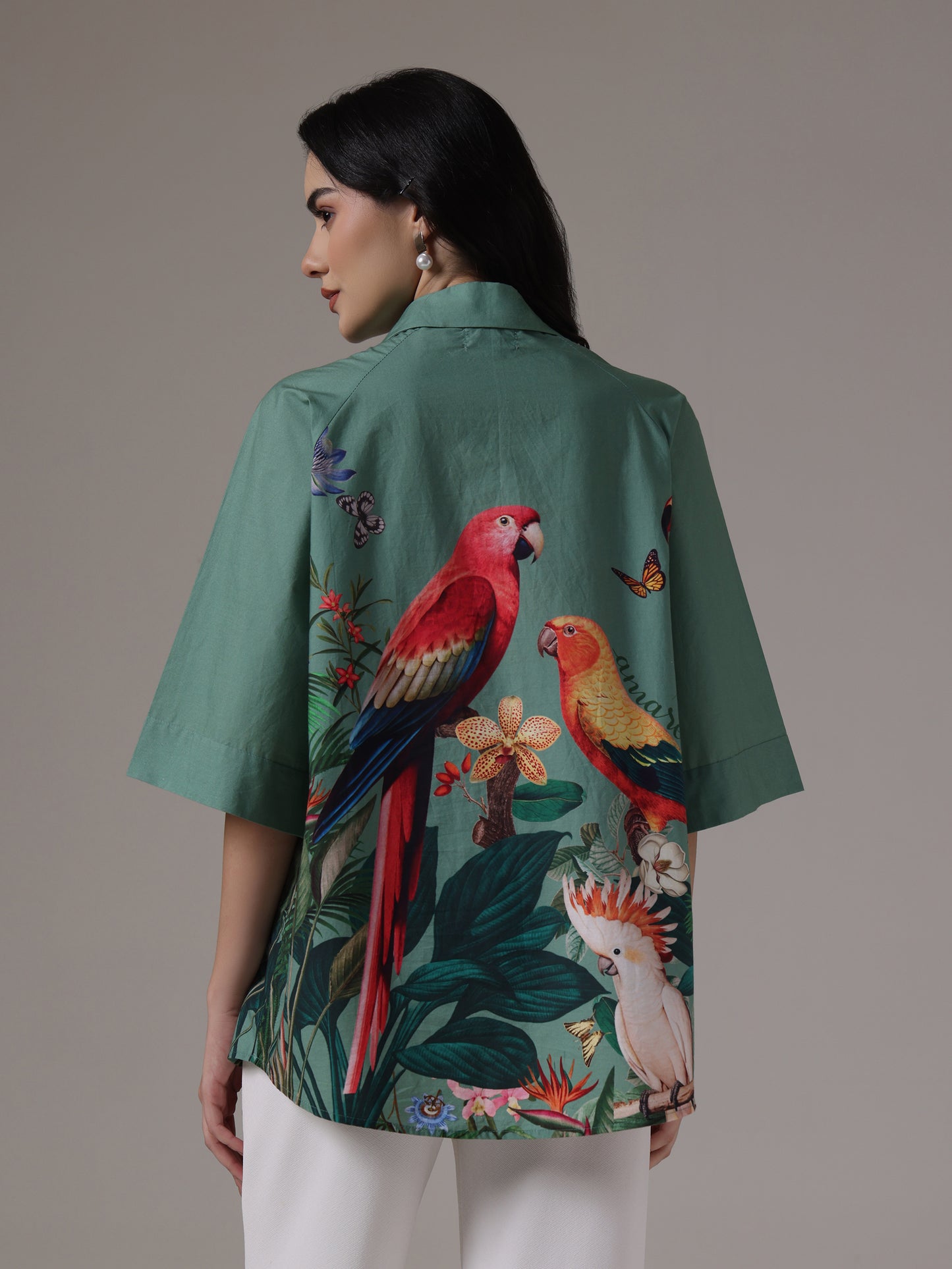JUNGLE EMBROIDERED SHIRT