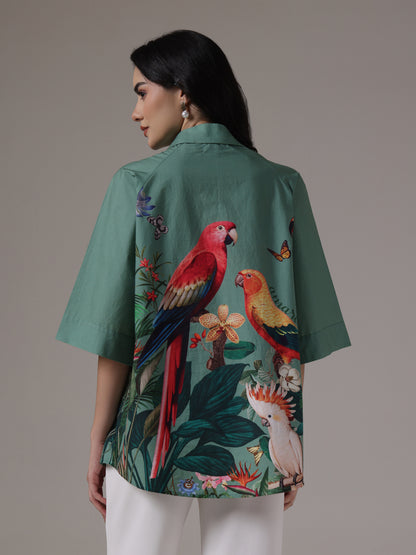 JUNGLE EMBROIDERED SHIRT