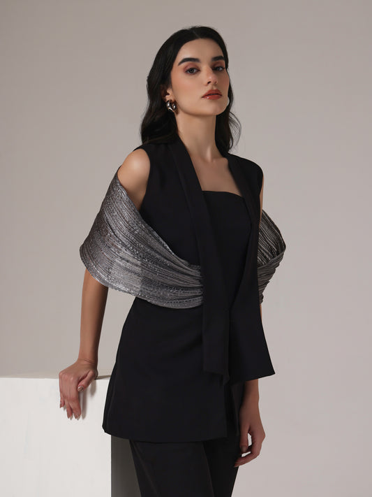 HAND PLEATED BLAZER