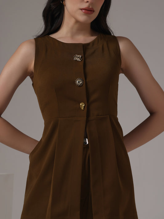 BUTTONED UP TOP