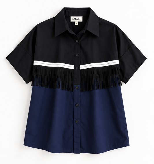COLORBLOCKED TASSELS